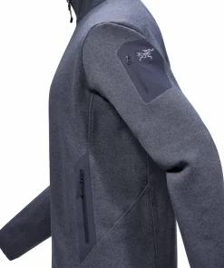 Hot Men's Covert Cardigan Dark Stratus Heather/Balck Sapphire Herrtröjor & Skjortor