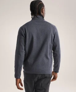 Hot Men's Covert Cardigan Dark Stratus Heather/Balck Sapphire Herrtröjor & Skjortor