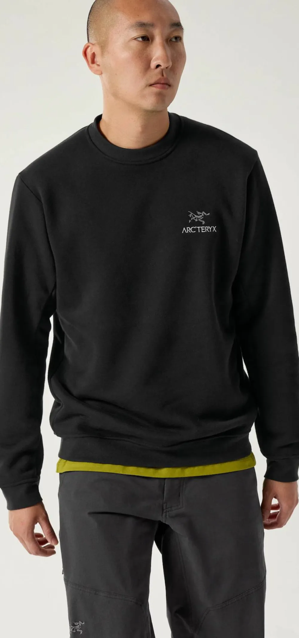 Arc'teryx Men's Emblem Fleece Crew Black Hot