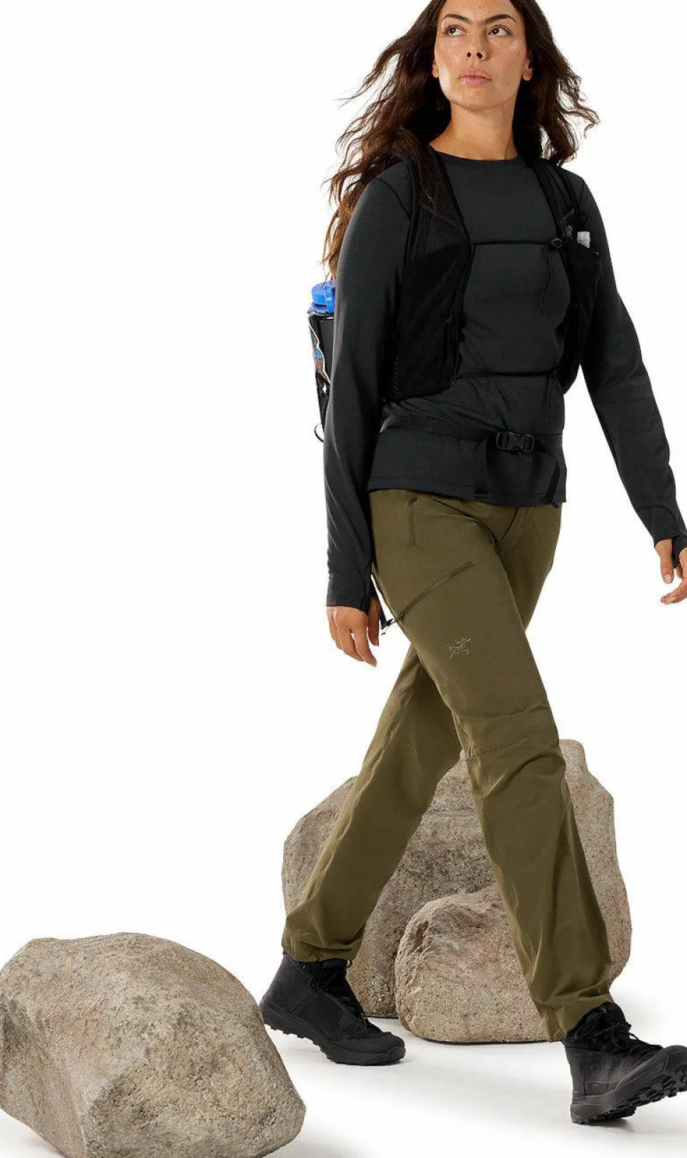 Arc'teryx Women's Taema Thermal Crew Longsleeve Black Heather