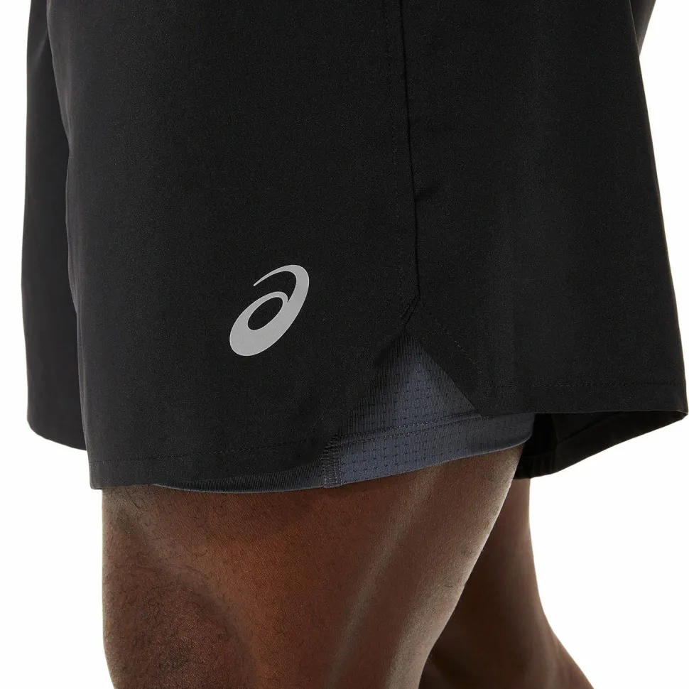 Asics Men's Road 2-N-1 7in Short Performance Black/Carrier Grey