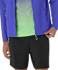 Asics Men's Road Packable Jacket Cobalt Burst/Illuminate Green