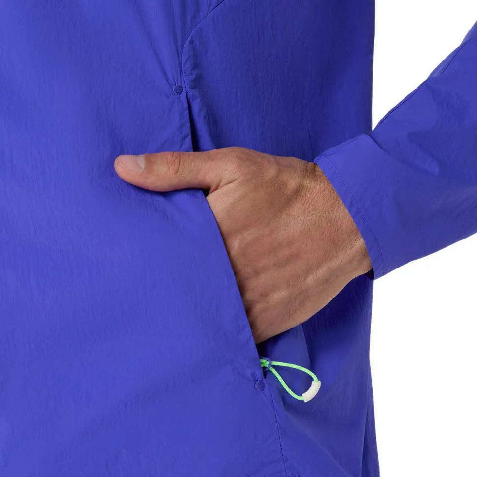 Asics Men's Road Packable Jacket Cobalt Burst/Illuminate Green