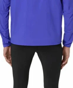 Asics Men's Road Packable Jacket Cobalt Burst/Illuminate Green