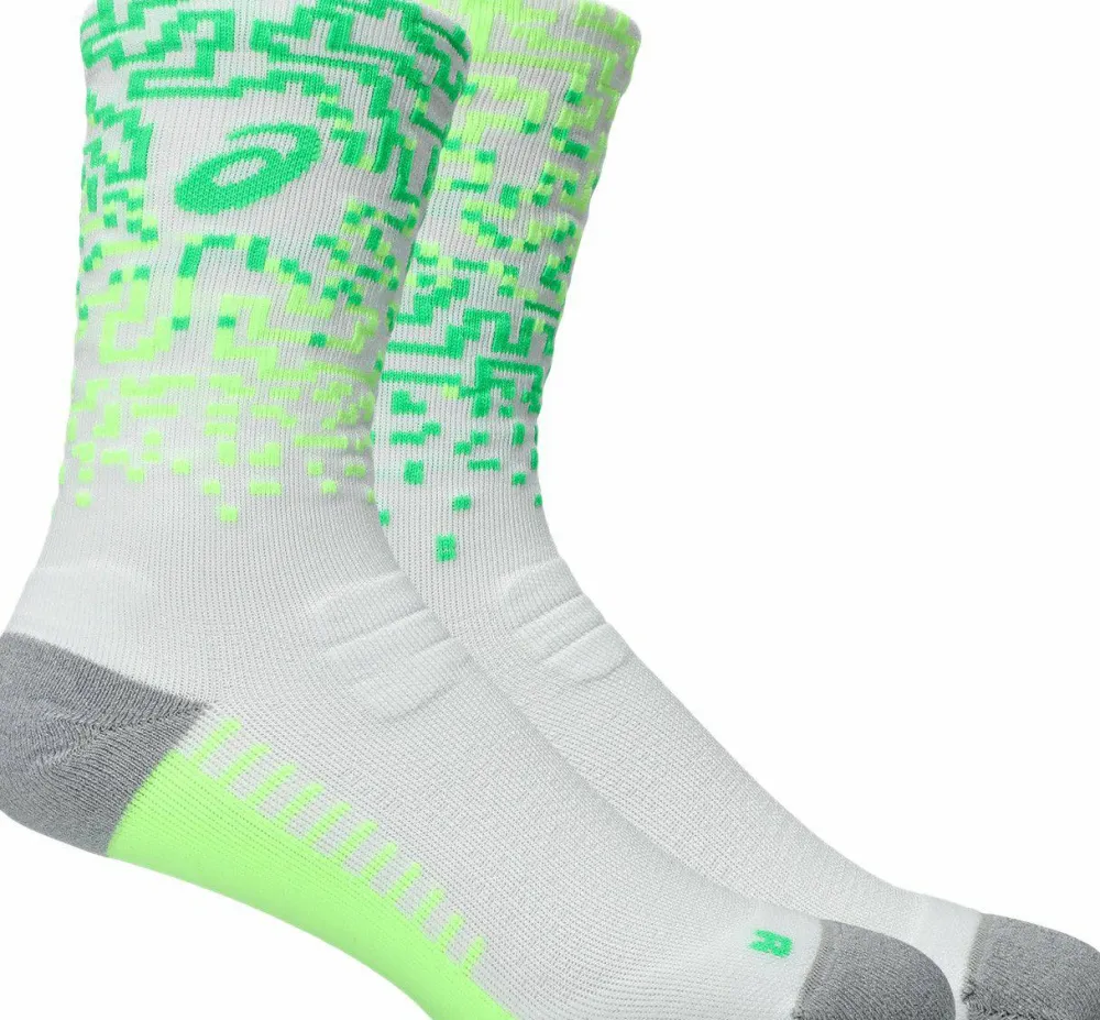Asics Performance Run Sock Crew Brilliant White/Illum. Green/Vital Green Discount