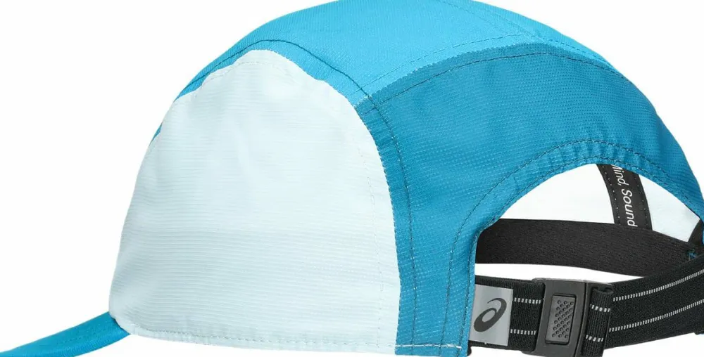 Asics Performance Running 5 Panel Cap Aegean Blue/Dark Teal Discount