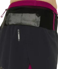 Asics Women's Fujitrail 2-N-1 Short Performance Black/Blackberry