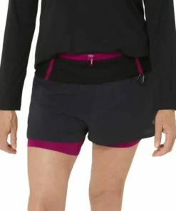 Asics Women's Fujitrail 2-N-1 Short Performance Black/Blackberry