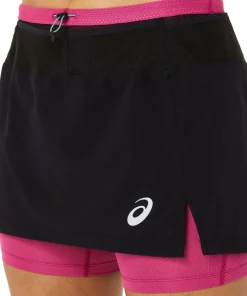 Asics Women's Fujitrail Skort Performance Black/Fuchsia Red