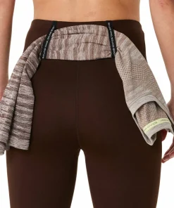 Asics Women's Road High Waist 8in Sprinter Coffee