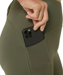 Asics Women's Road High Waist Tight Mantle Green