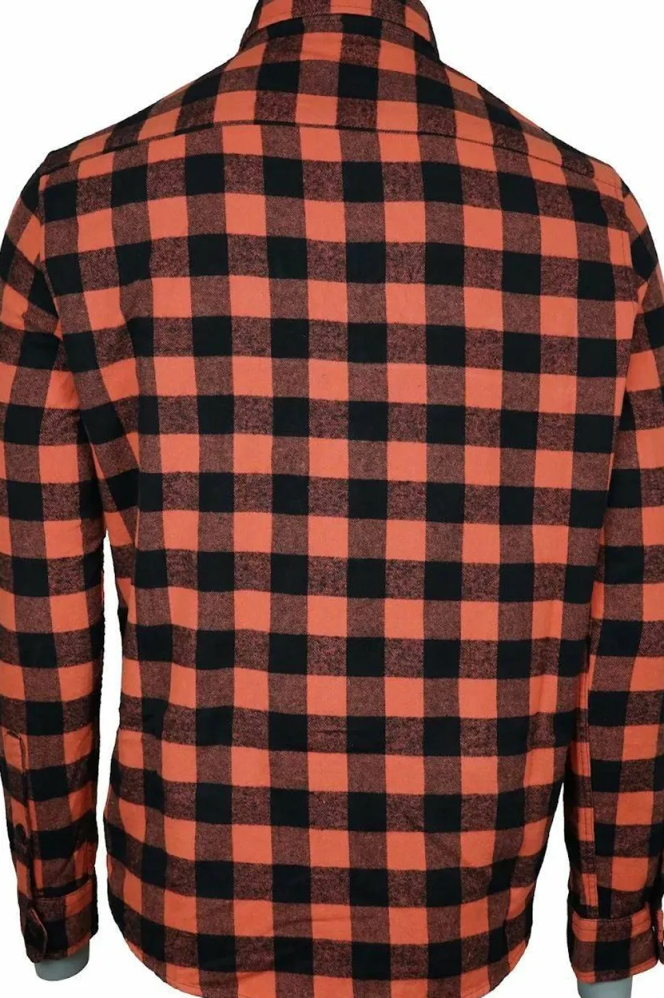 Avignon Unisex AFTER Hunt Flannel Shirt Orange/Black