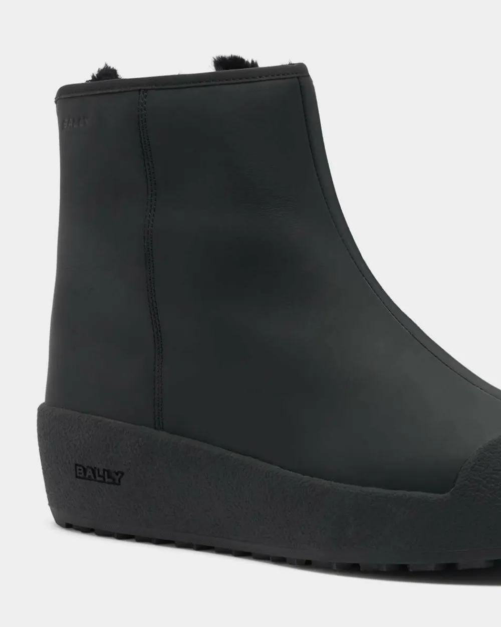 Bally Men's Guard Iii Calf Rubber-Coated Black New