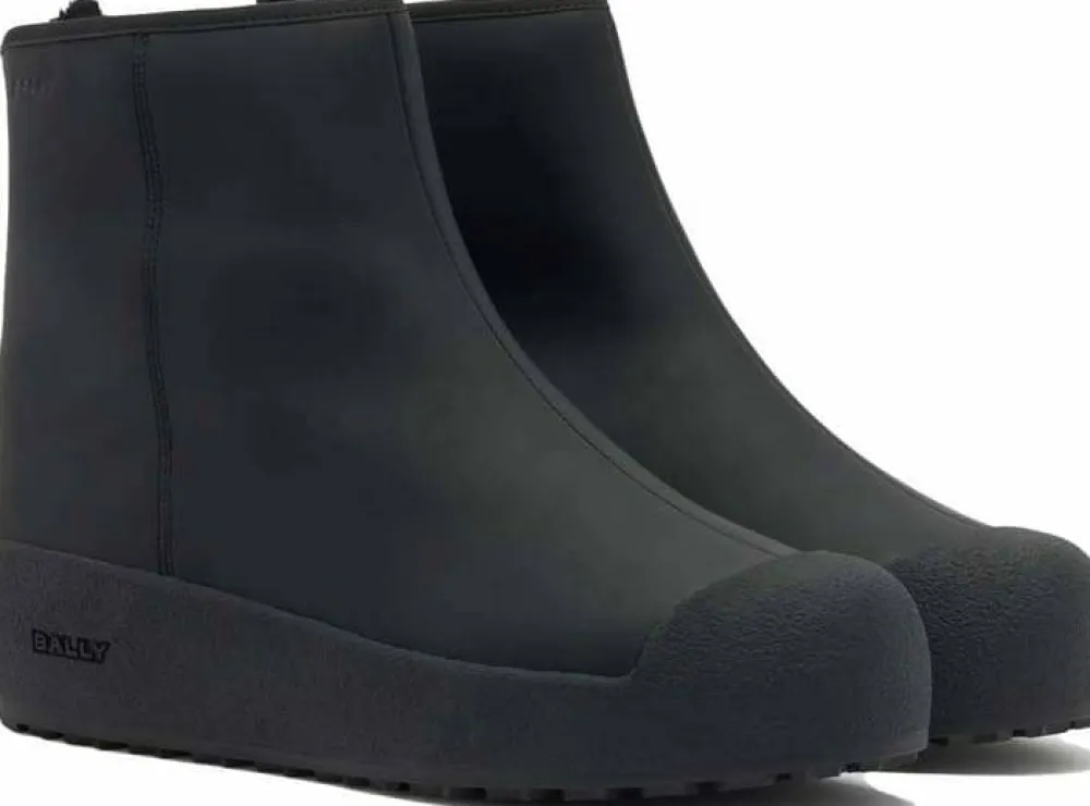 Bally Men's Guard Iii Calf Rubber-Coated Black New