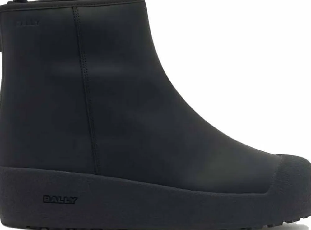 Bally Men's Guard Iii Calf Rubber-Coated Black New