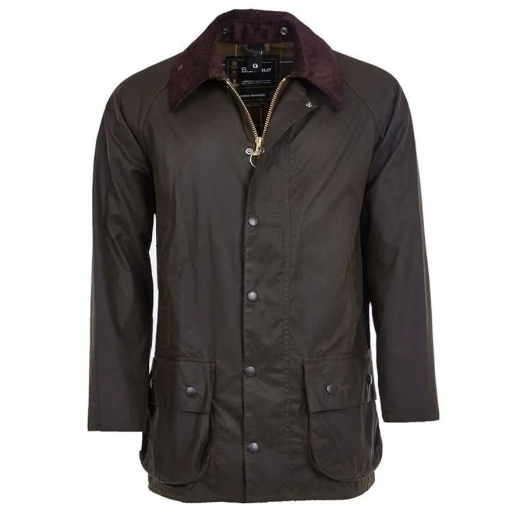 Barbour Men's Classic Beaufort Jacket Olive Dark Olive Online