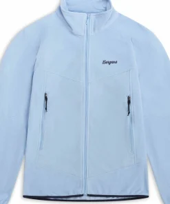 Bergans Juniors' Fleece Midlayer Jacket Cool Blue Outlet