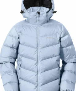 Bergans Juniors' Warm Down Jacket Unisex Cool Blue Hot