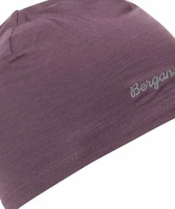 Bergans Juniors' Wool Beanie Dark Ruby Purple