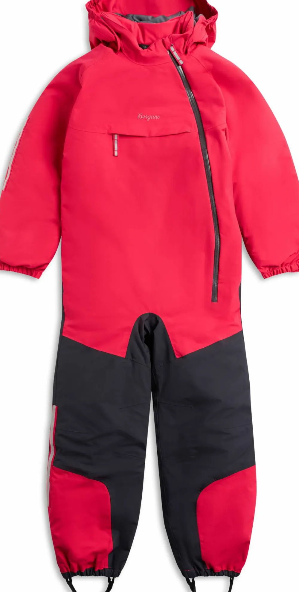 Bergans Kids' Lilletind Insulated Shell Coverall Alpine Rose/Dark Shadow Grey Best