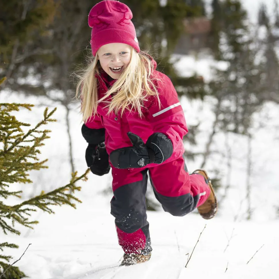 Bergans Kids' Lilletind Insulated Pant Raspberry Red/Dark Shadow Grey