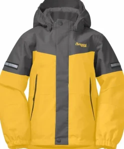 Bergans Kids' Lilletind Insulated Jacket Light Golden Yellow/Solid Dark Grey