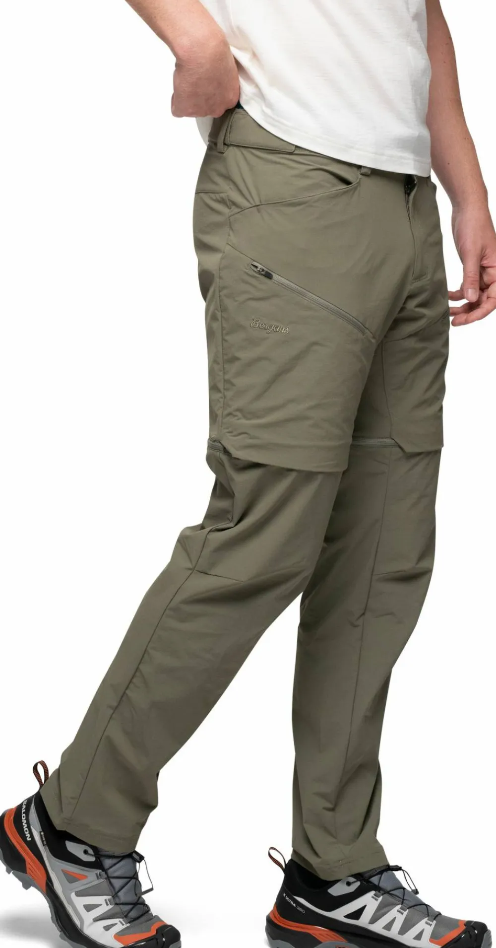 Outlet Men's Convertible Zip-Off Softshell Pants Herrbyxor