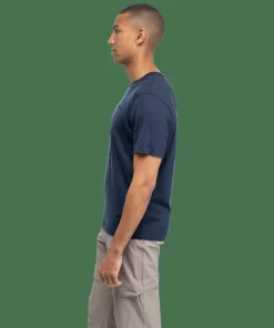 Bergans Men's Logo Merino Tee Navy Blue Discount