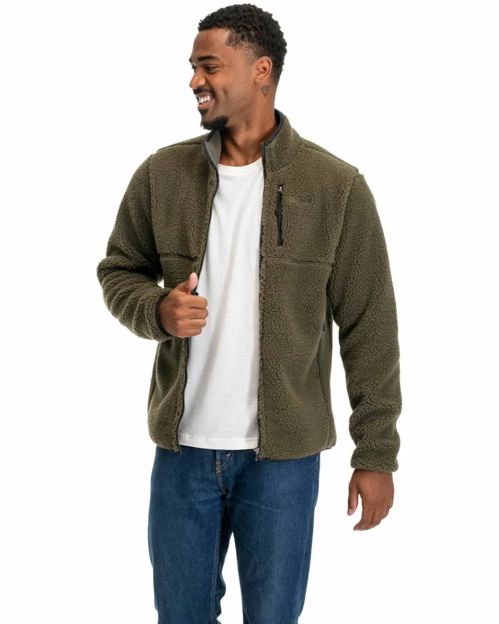 Outlet Men's Lunnan Pile Fleece Jacket Herrtröjor & Skjortor