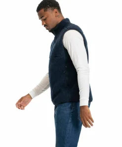 Bergans Men's Lunnan Pile Fleece Vest Navy Blue Discount