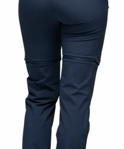 Bergans Women's Convertible Zip-Off Softshell Pants Navy Blue