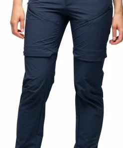 Bergans Women's Convertible Zip-Off Softshell Pants Navy Blue