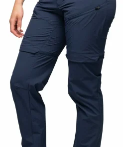 Bergans Women's Convertible Zip-Off Softshell Pants Navy Blue