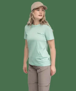 Bergans Women's Logo Merino Tee Mint Crush
