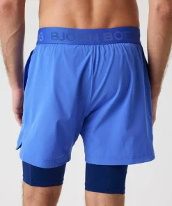 Björn Borg Men's Borg 2 In 1 Shorts Amparo Blue