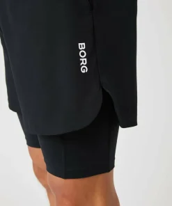 Sale Men's Borg 2 In 1 Shorts Träningskläder Herr|Herrshorts