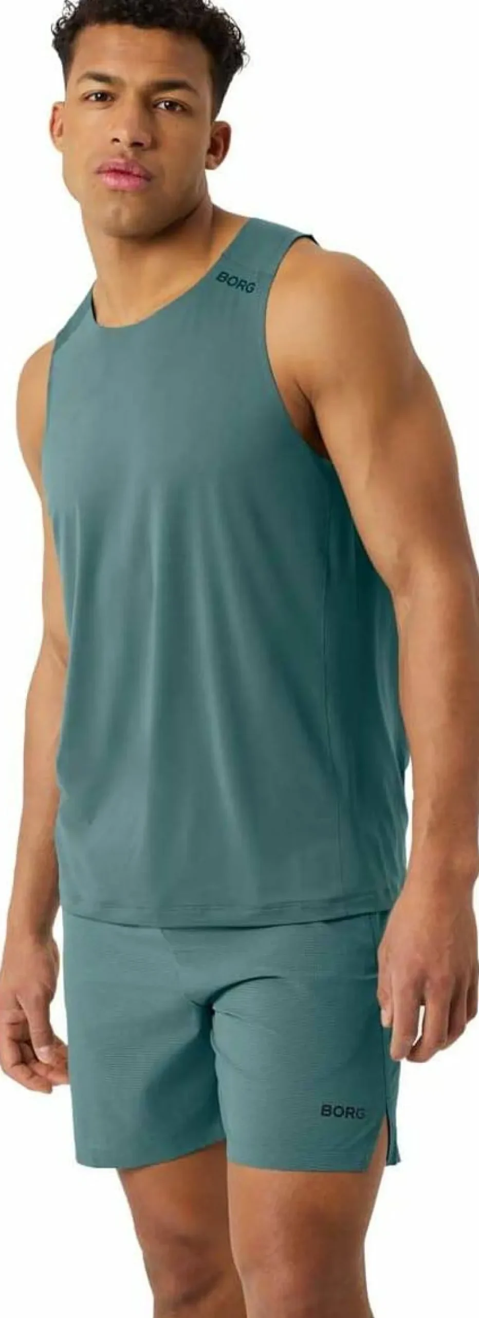 Björn Borg Men's Borg Feather Tank Balsam Green
