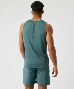 Björn Borg Men's Borg Feather Tank Balsam Green