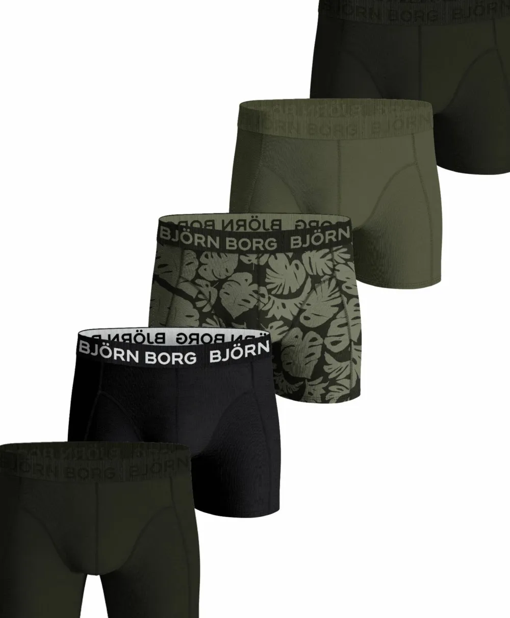 Online Men's Cotton Stretch Boxer 5p Kalsonger