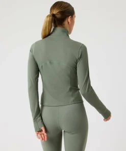 Björn Borg Women's Borg Soft Zip Midlayer Agave Green Hot