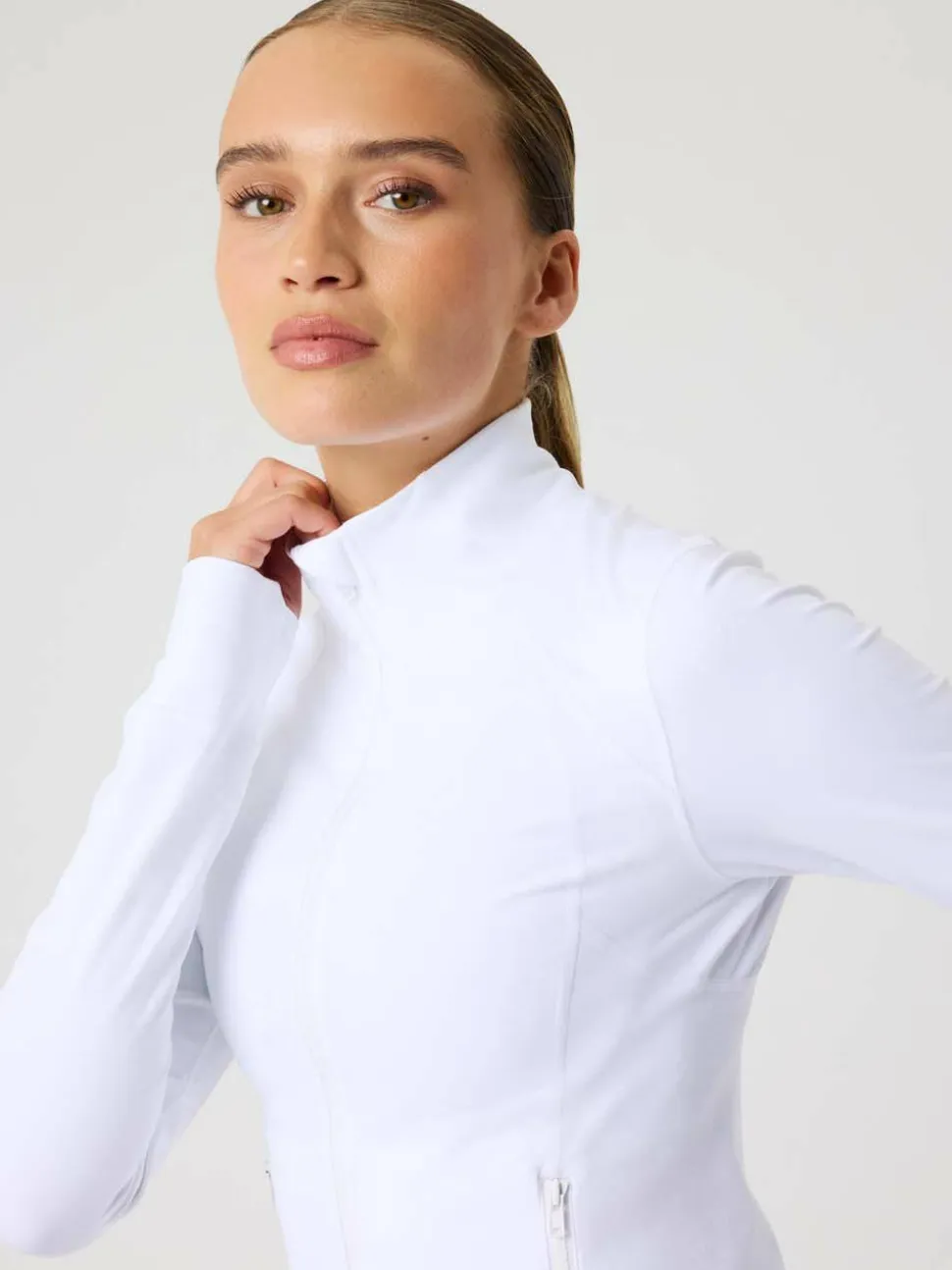 Björn Borg Women's Borg Soft Zip Midlayer Brilliant White