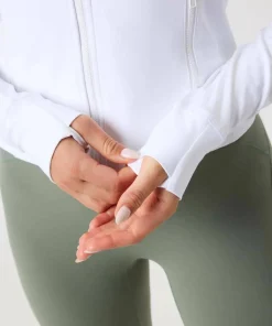 Björn Borg Women's Borg Soft Zip Midlayer Brilliant White