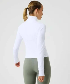 Björn Borg Women's Borg Soft Zip Midlayer Brilliant White