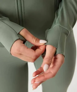 Björn Borg Women's Borg Soft Zip Midlayer Agave Green