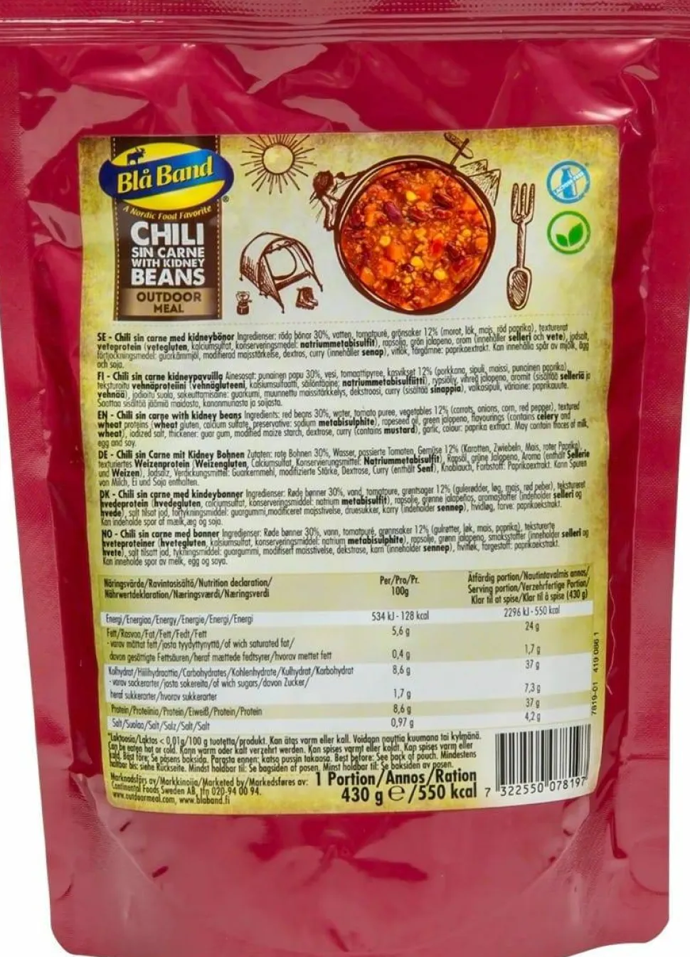 Blå Band Chili Sin Carne With Kidney Beans NoColour