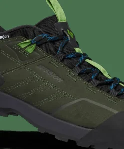 Sale Men's Mission Leather Low Waterproof Approach Shoes Cypress/Black Vandringsskor & Vandringskängor Herr