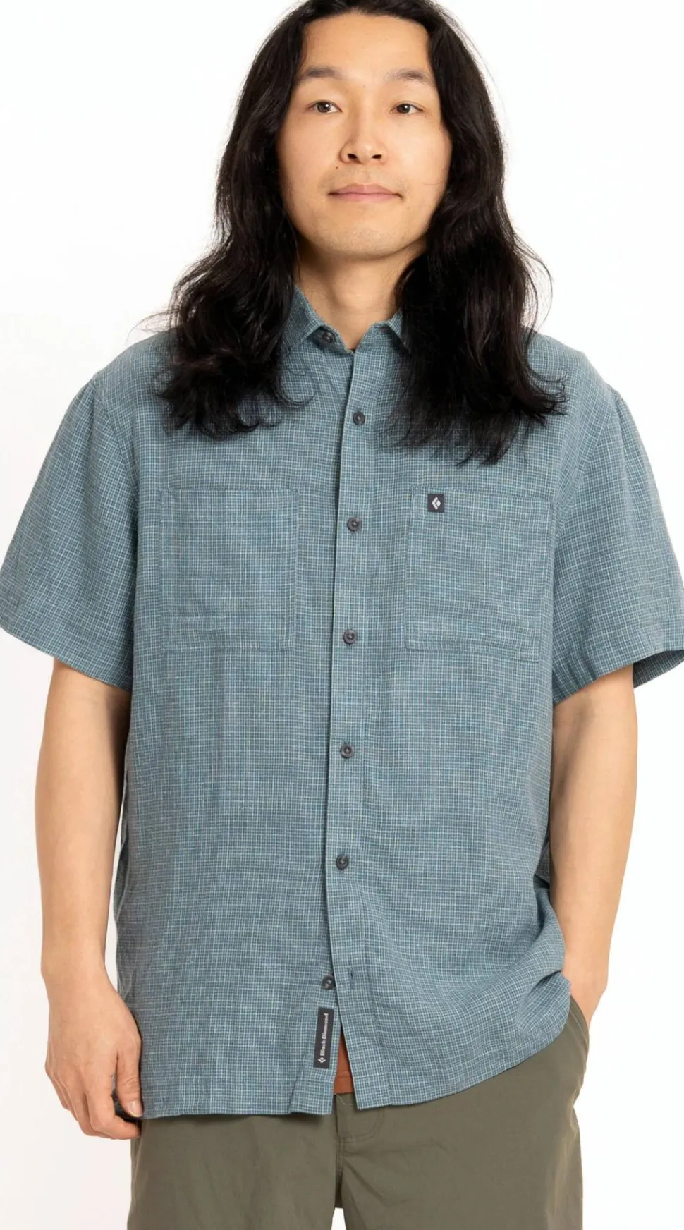 Black Diamond Men's Scenic Route Ss Shirt Midnight Blue-glacier