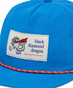Black Diamond Synthetic Rope Hat Drifter Blue/White Dragon Patch