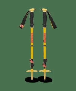 Black Diamond Traverse 3 Ski Poles Sulphur Green