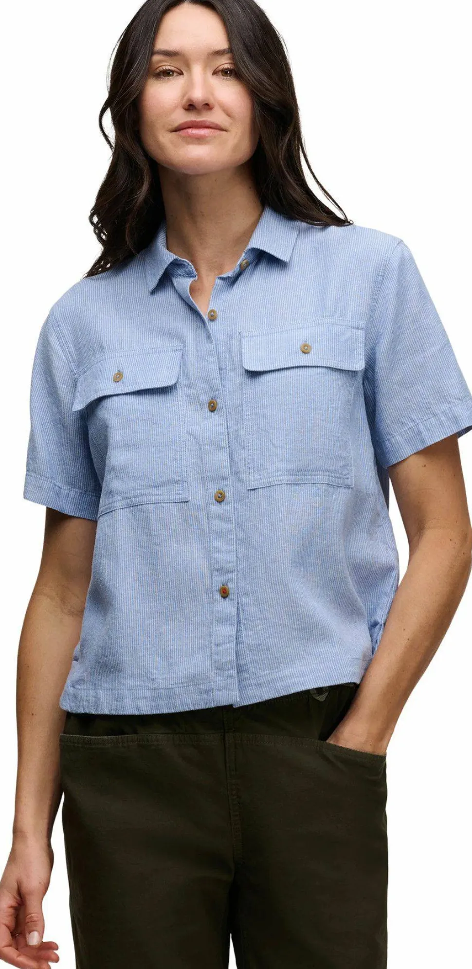 Black Diamond Women's Scenic Route Ss Shirt Creek Blue-glacier